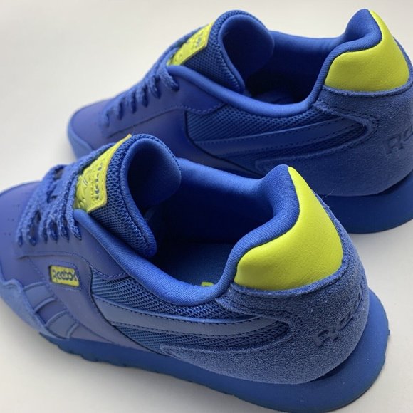 NEW Reebok Classic Harman Run Blue/Yellow Womens Ortholite Running Shoes Sz 5.5 - Picture 3 of 6